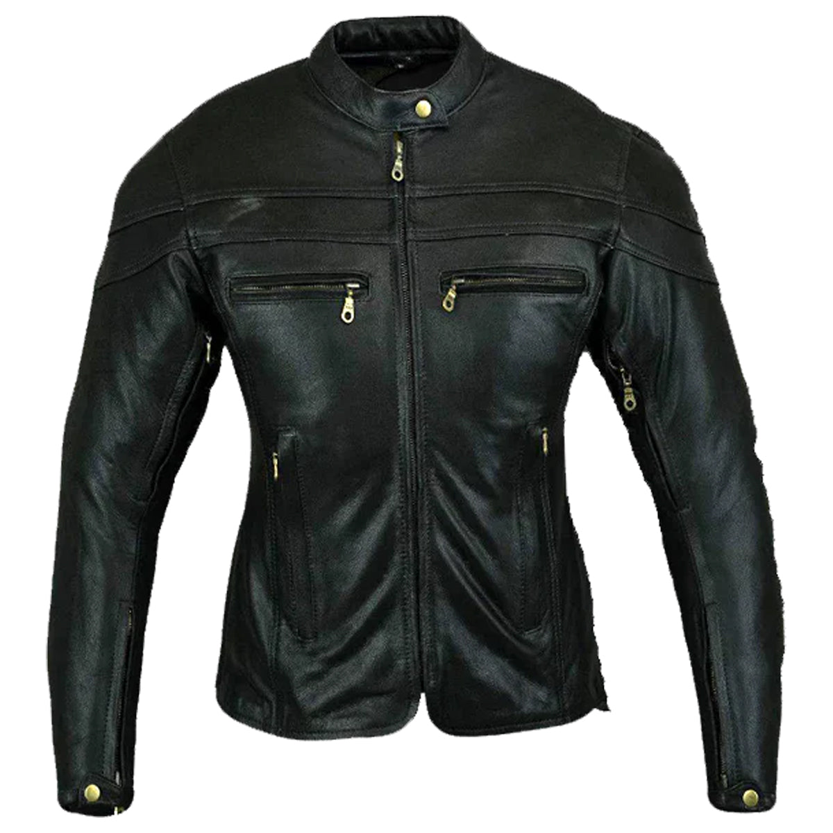 Sturgis Women Leather Motorcycle Jacket Black