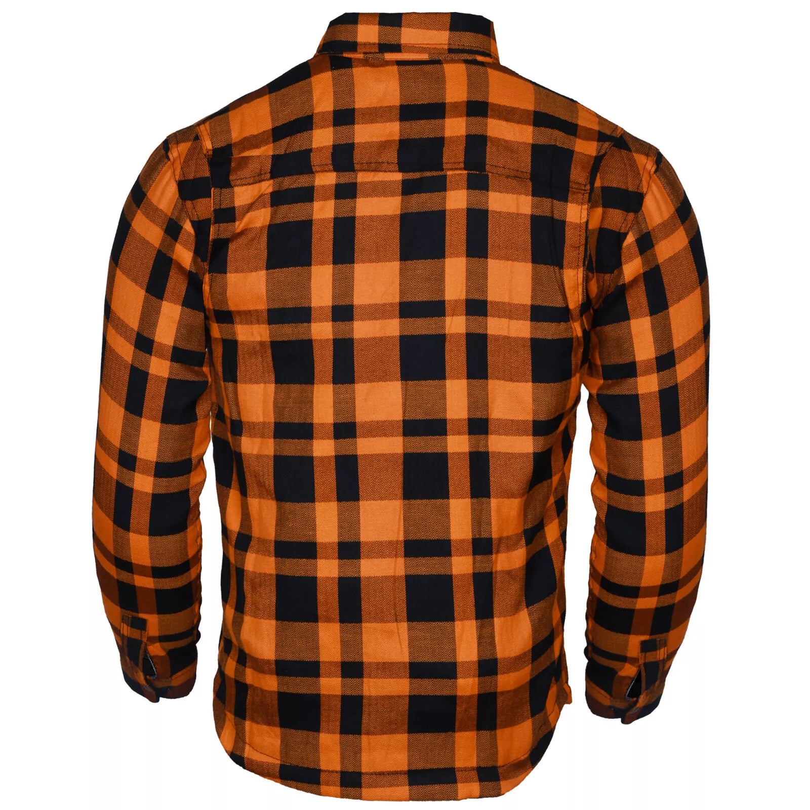 Exo Rider Lined with Kevlar Protective Motorcycle Shirt Orange