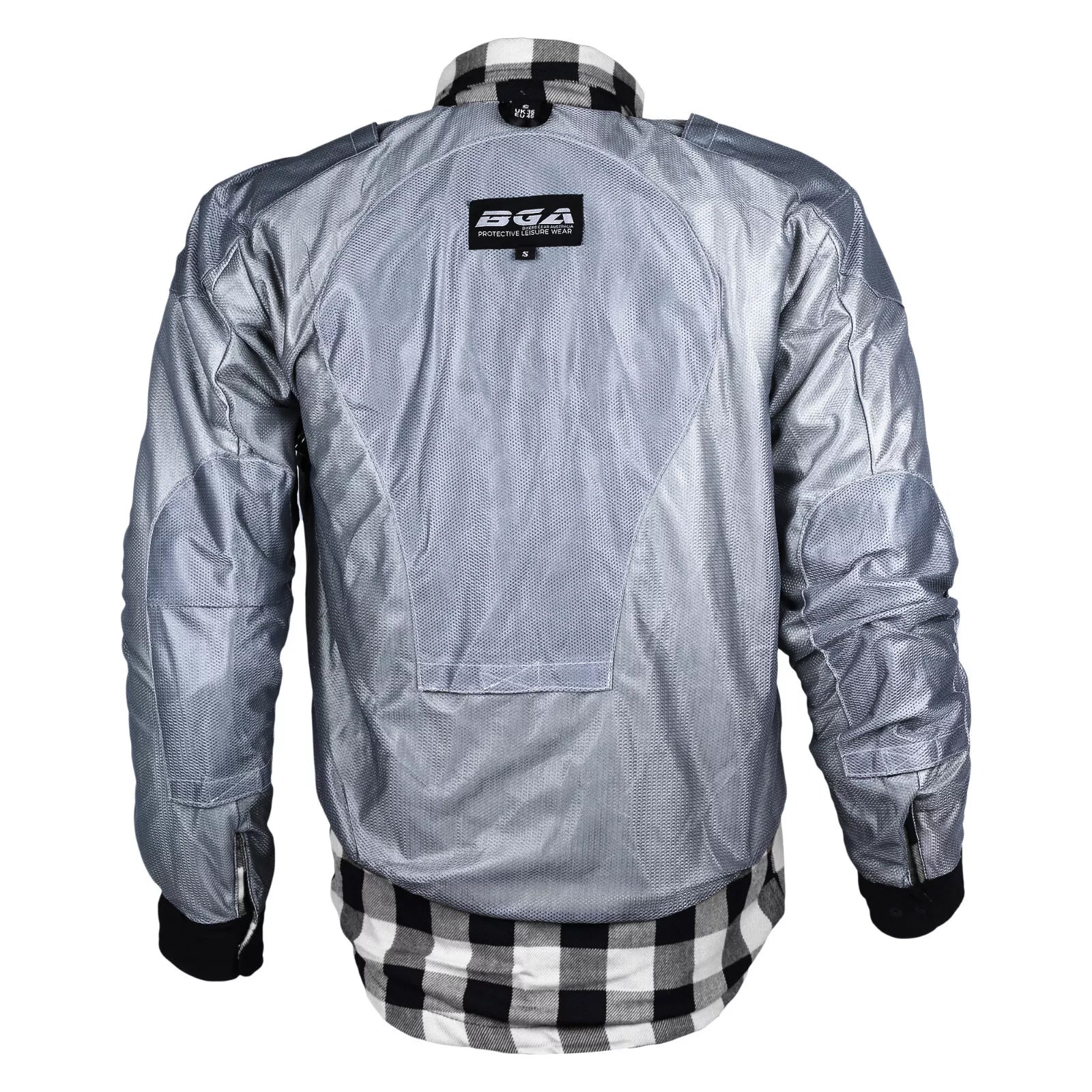 Exo Rider Lined with Kevlar Protective Motorcycle Shirts Black / White