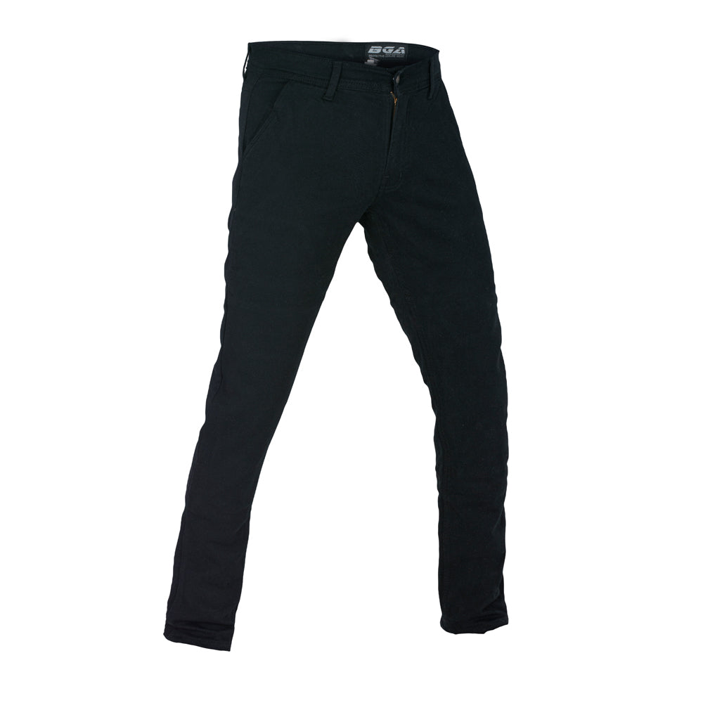 Stork Motorcycle Kevlar Lined Chinos Pants Black Stretch