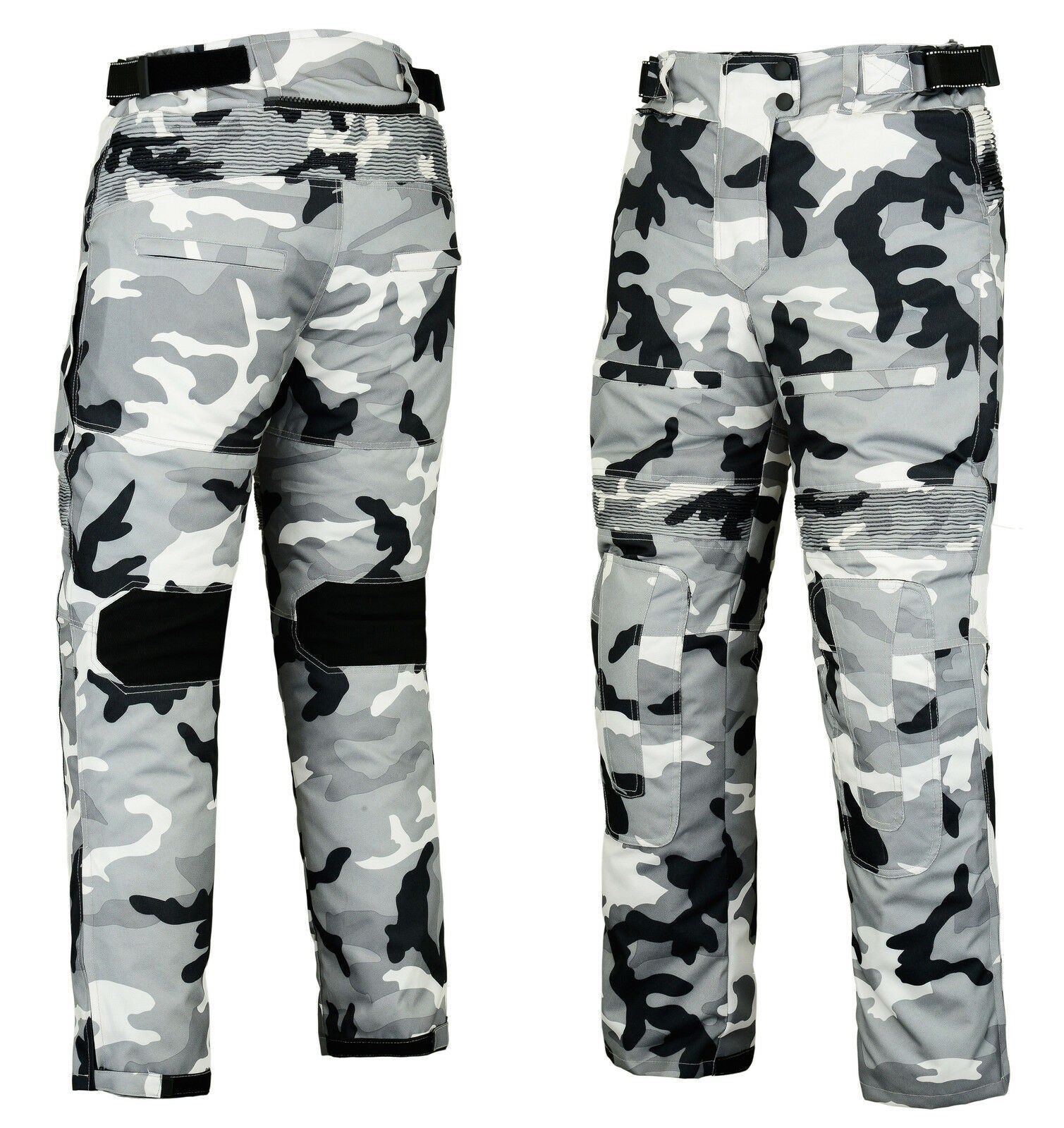Phantom WP Motorcycle Textile Pants Camo Grey