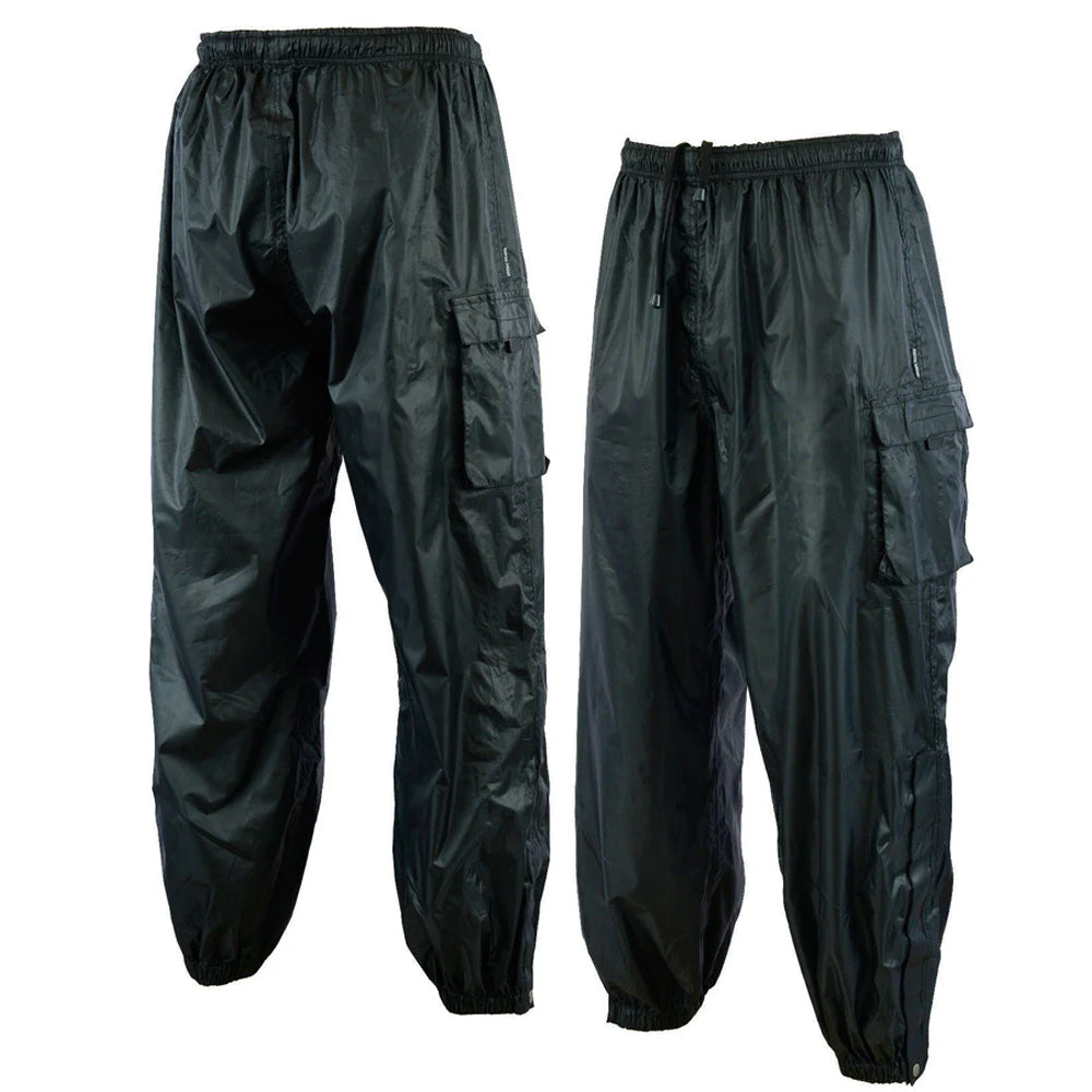 Stormex Motorcycle Rain Over Pants Black