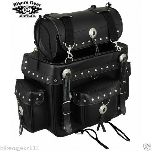 Tam 2pc Motorcycle Sissy Bar Bag