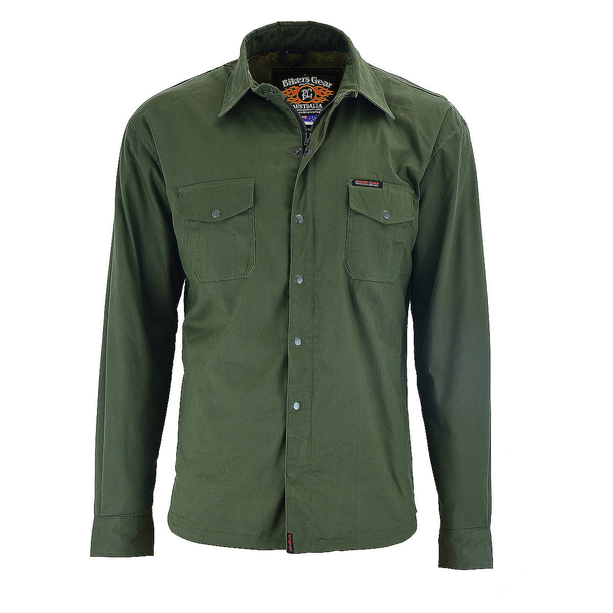 Icon HD Flannel Shirt Lined With Kevlar Olive Green