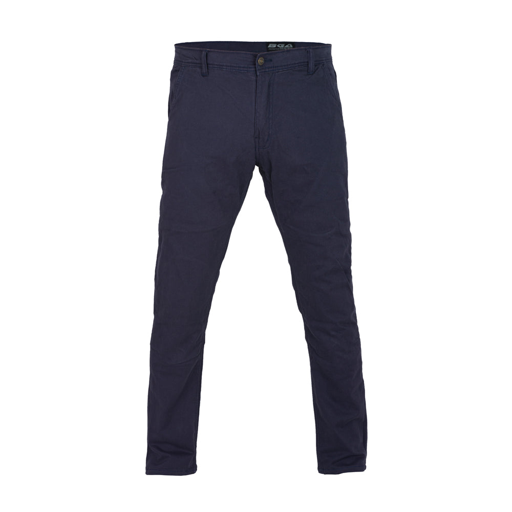 Stork Motorcycle Kevlar Lined Chinos Pants Blue Stretch