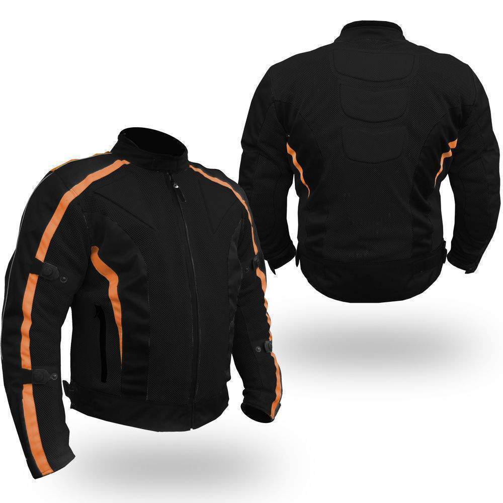 Chicane Motorcycle Textile Jacket Black/Orange