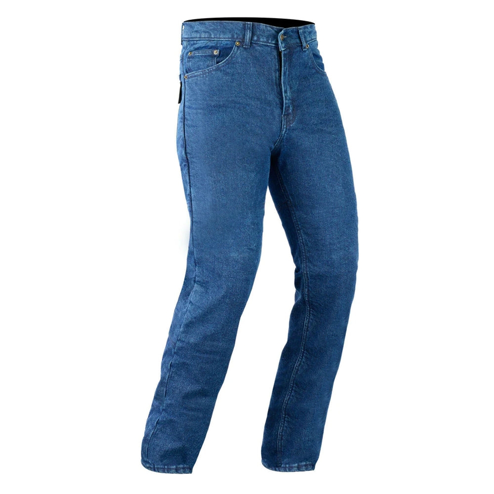 Classic Protective Lined With Kevlar Motorcycle Jeans Blue
