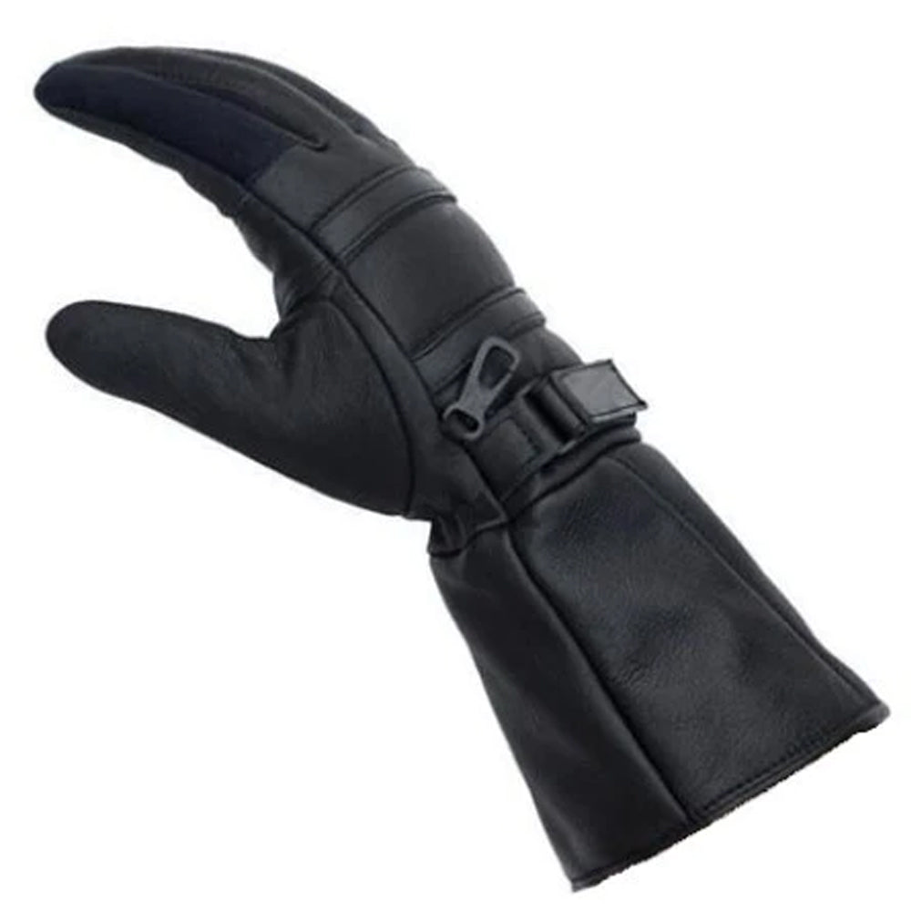 Motorcycle Gloves Leather Long Gauntlet
