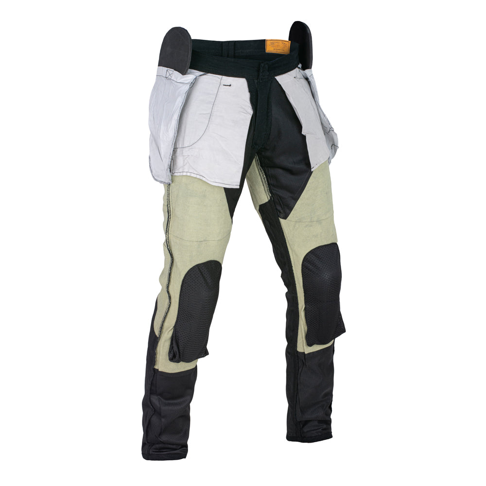 Stork Motorcycle Kevlar Lined Chinos Pants Black Stretch
