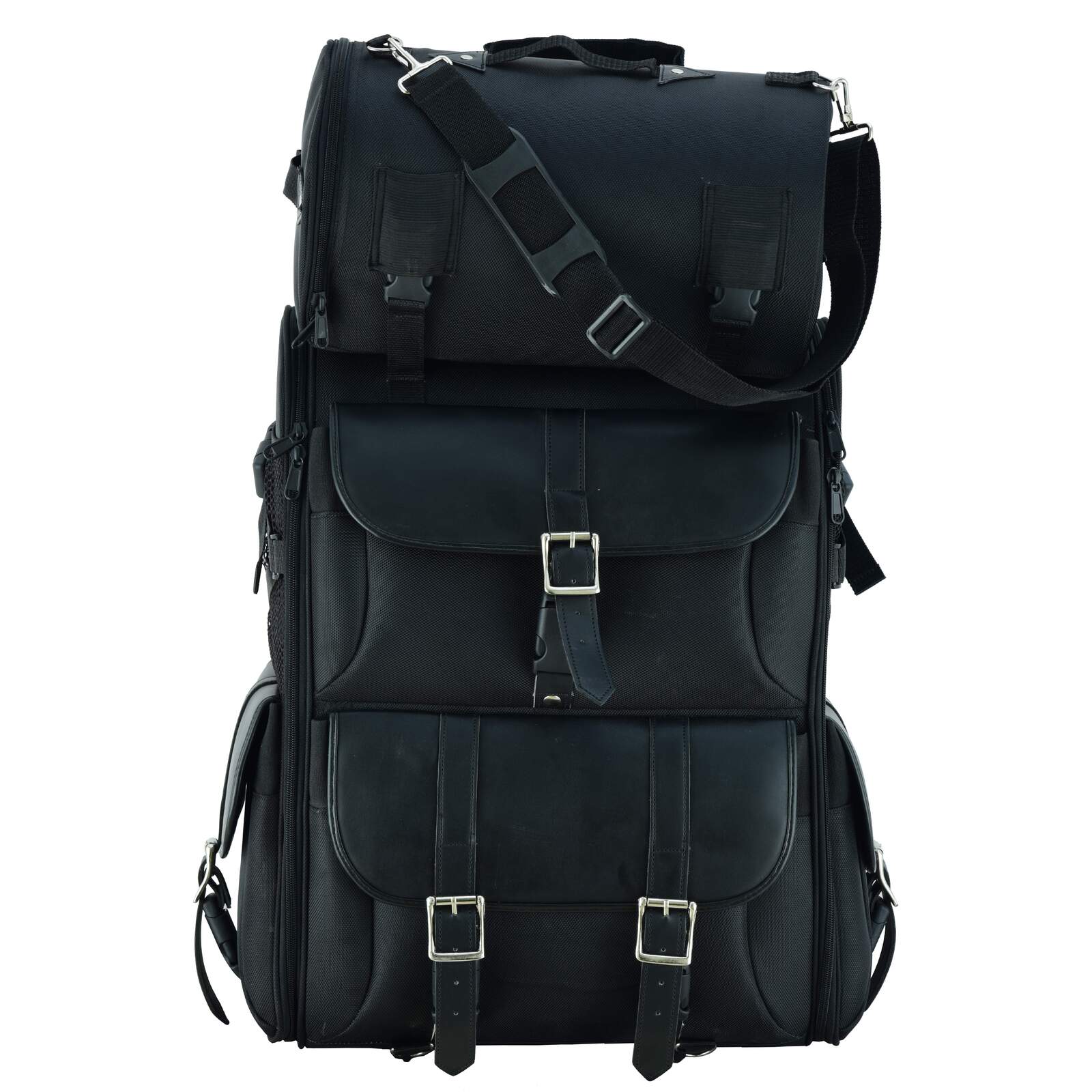 2 Piece Deluxe 3500 Motorcycle Sissy Bar Bag PLIAN