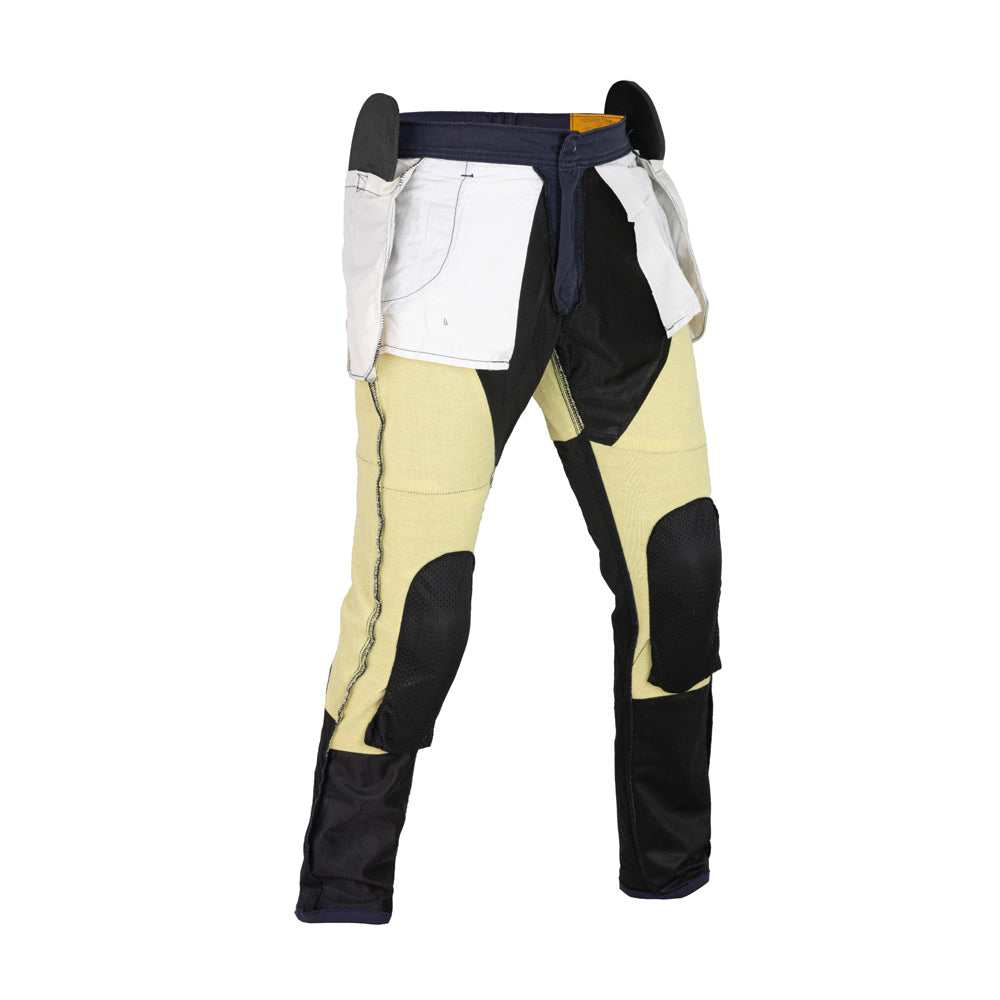 Stork Motorcycle Kevlar Lined Chinos Pants Blue Stretch