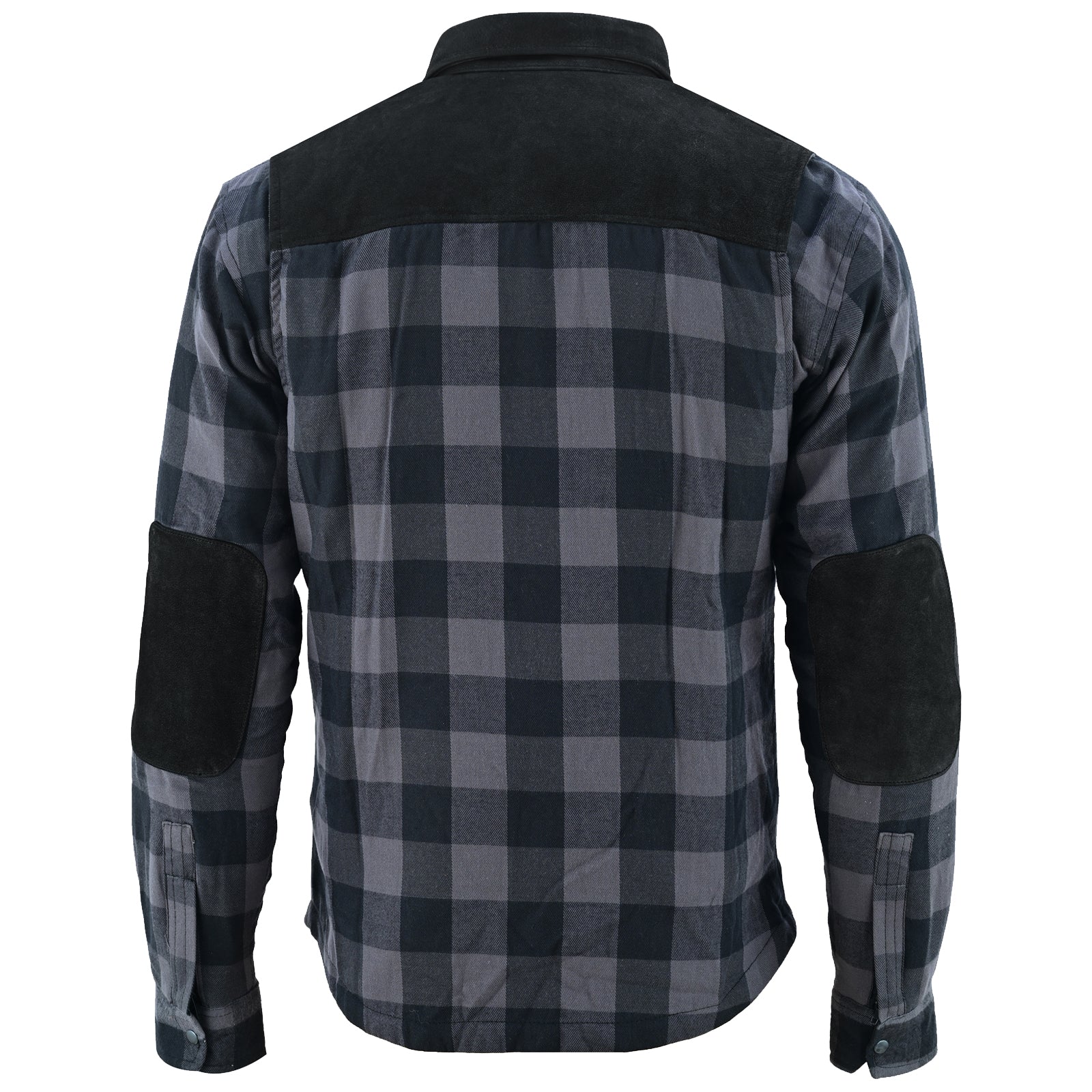 CE Rifster Lined with Kevlar Flannel Motorcycle Shirt Leather outside Pockets