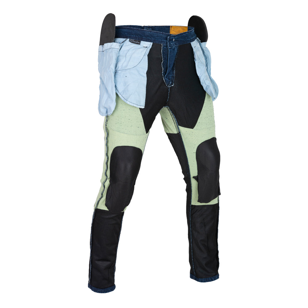 Classic Lady Motorcycle Protective Lined With Kevlar Jeans Blue