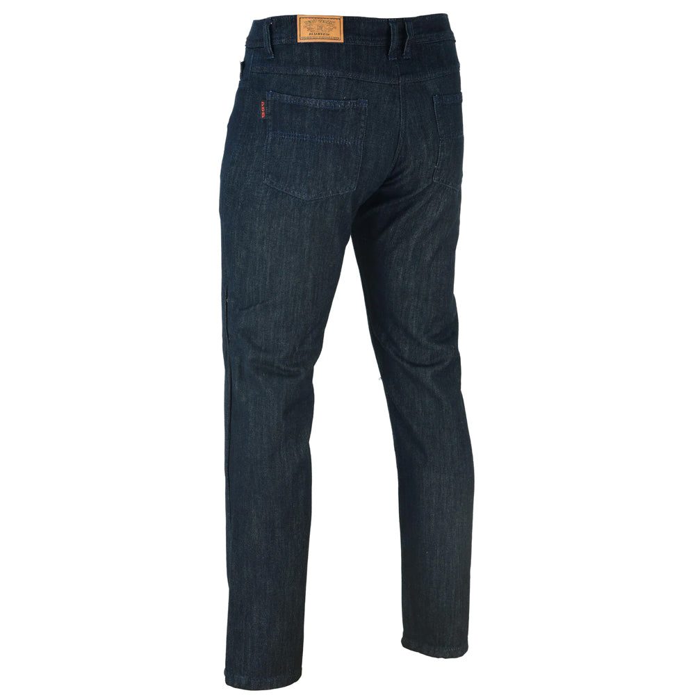Mens Denim Motorbike Jeans lined with Kevlar Blue