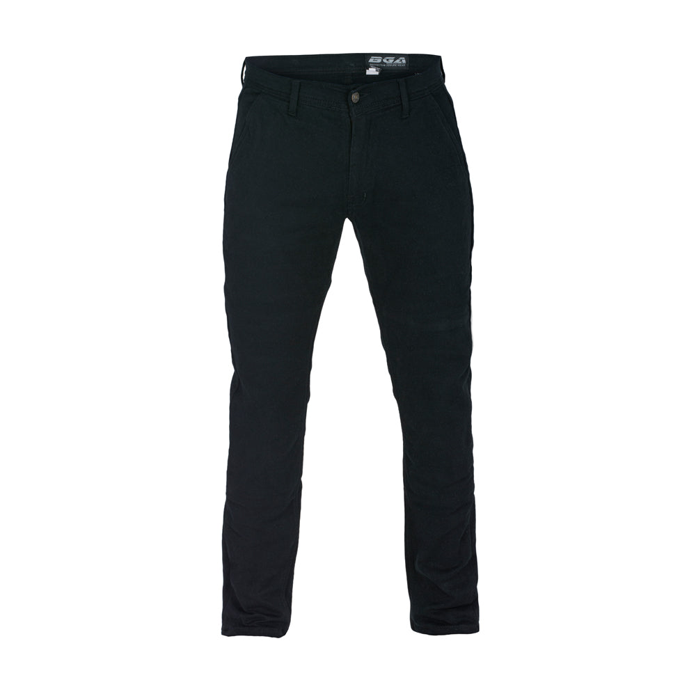 Stork Motorcycle Kevlar Lined Chinos Pants Black Stretch