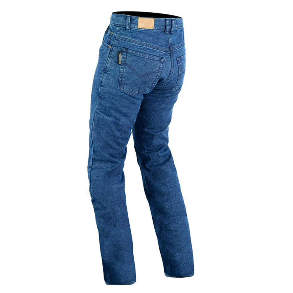 Classic Protective Lined With Kevlar Motorcycle Jeans Blue