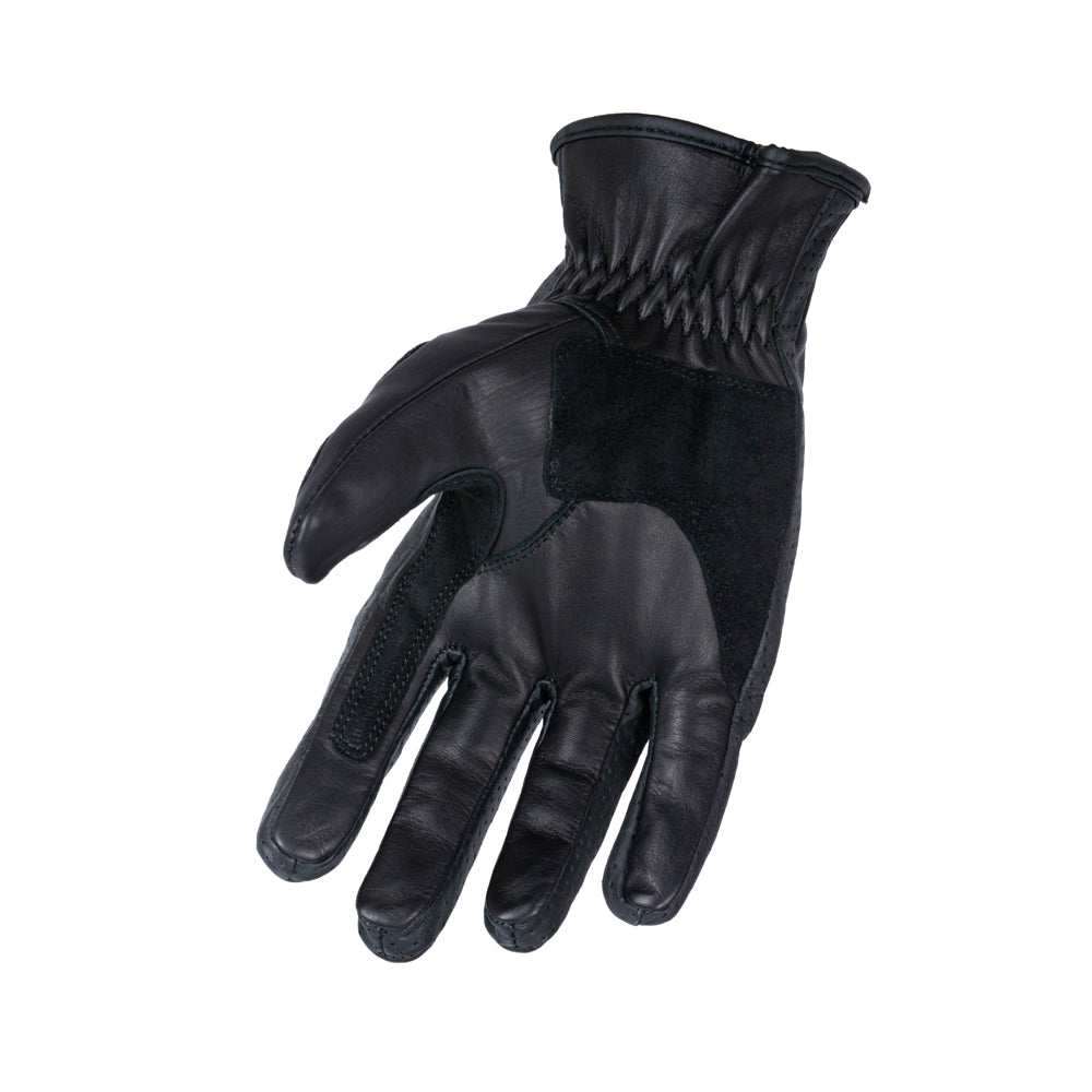 Tasker Leather Motorcycle Gloves Black