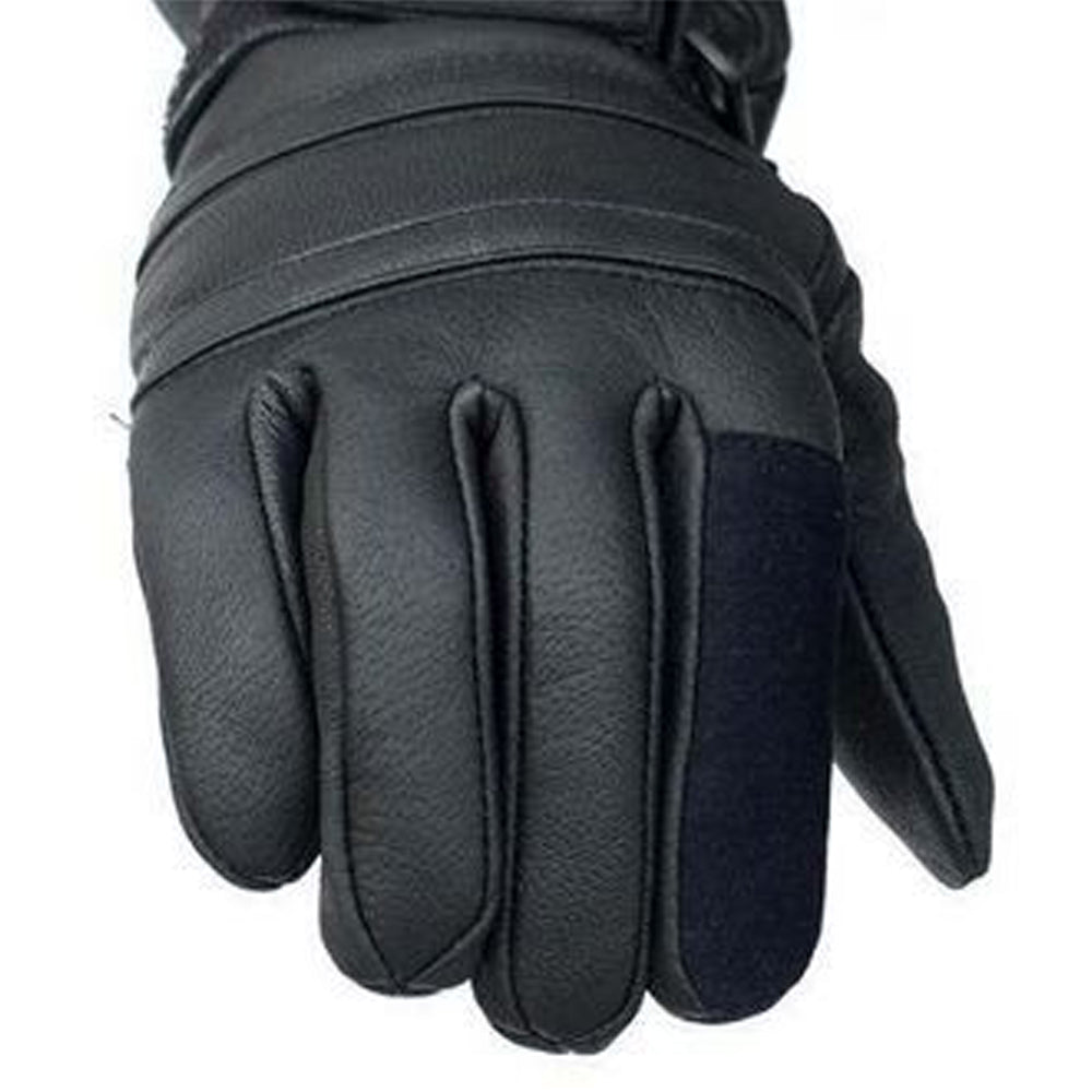 Motorcycle Gloves Leather Long Gauntlet