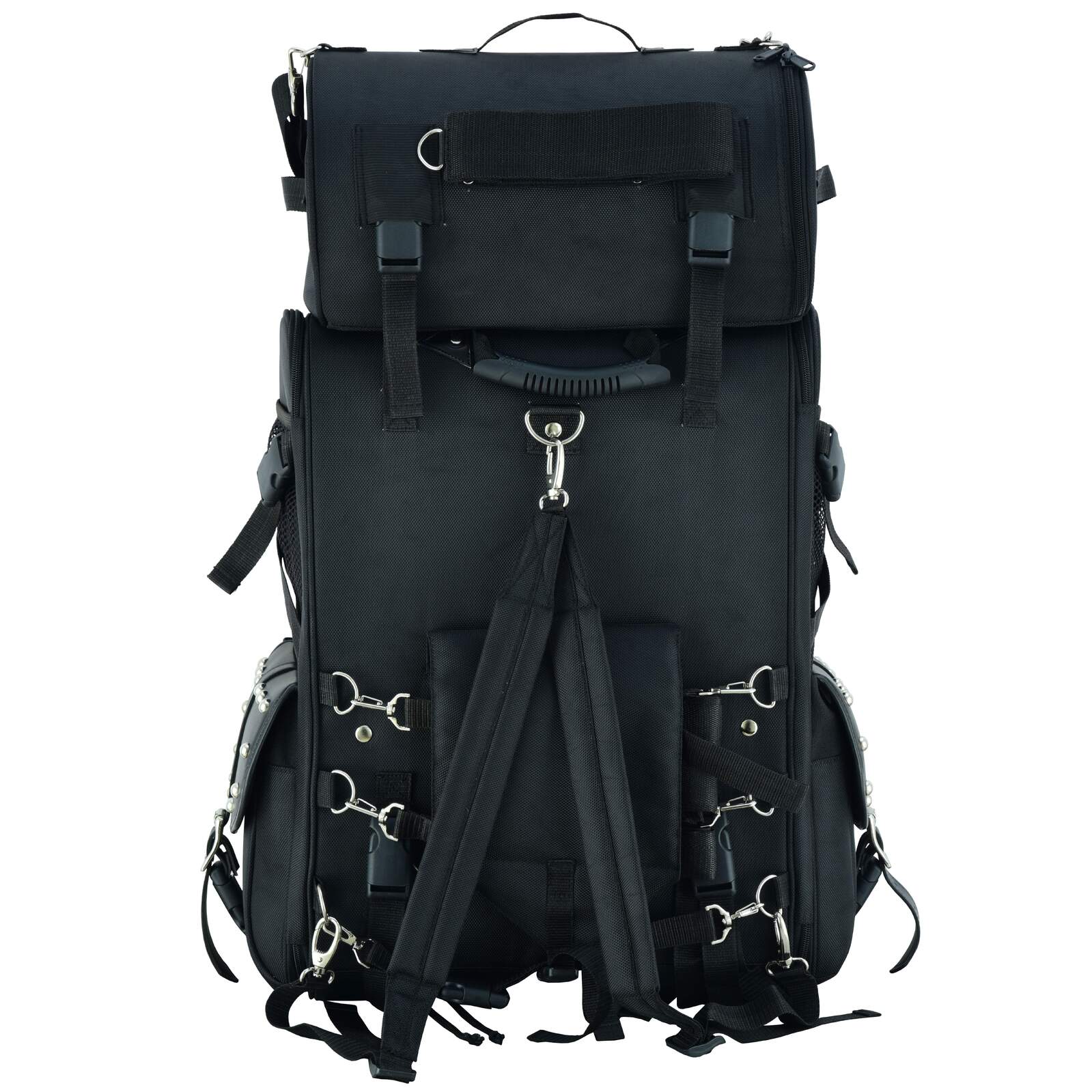 2 Piece Studded Deluxe 3500 Motorcycle Sissy Bar Bag