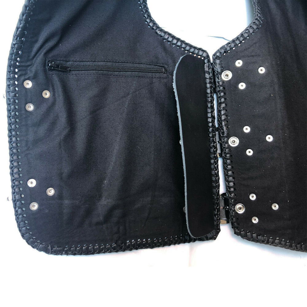 Albany HD 3mm Motorcycle Club Vest Black