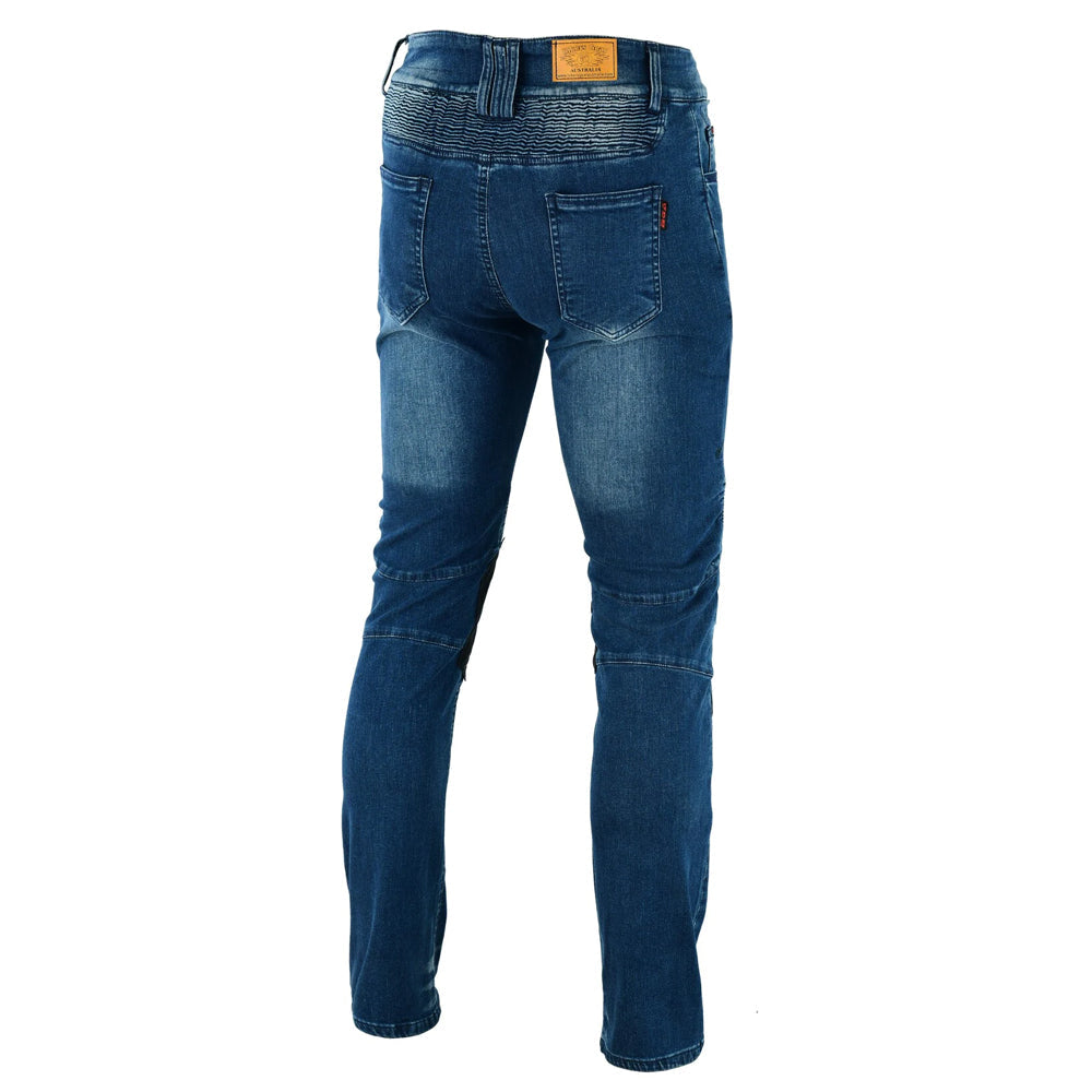 Scorpion Protective Lined With Kevlar Motorcycle Jeans Blue