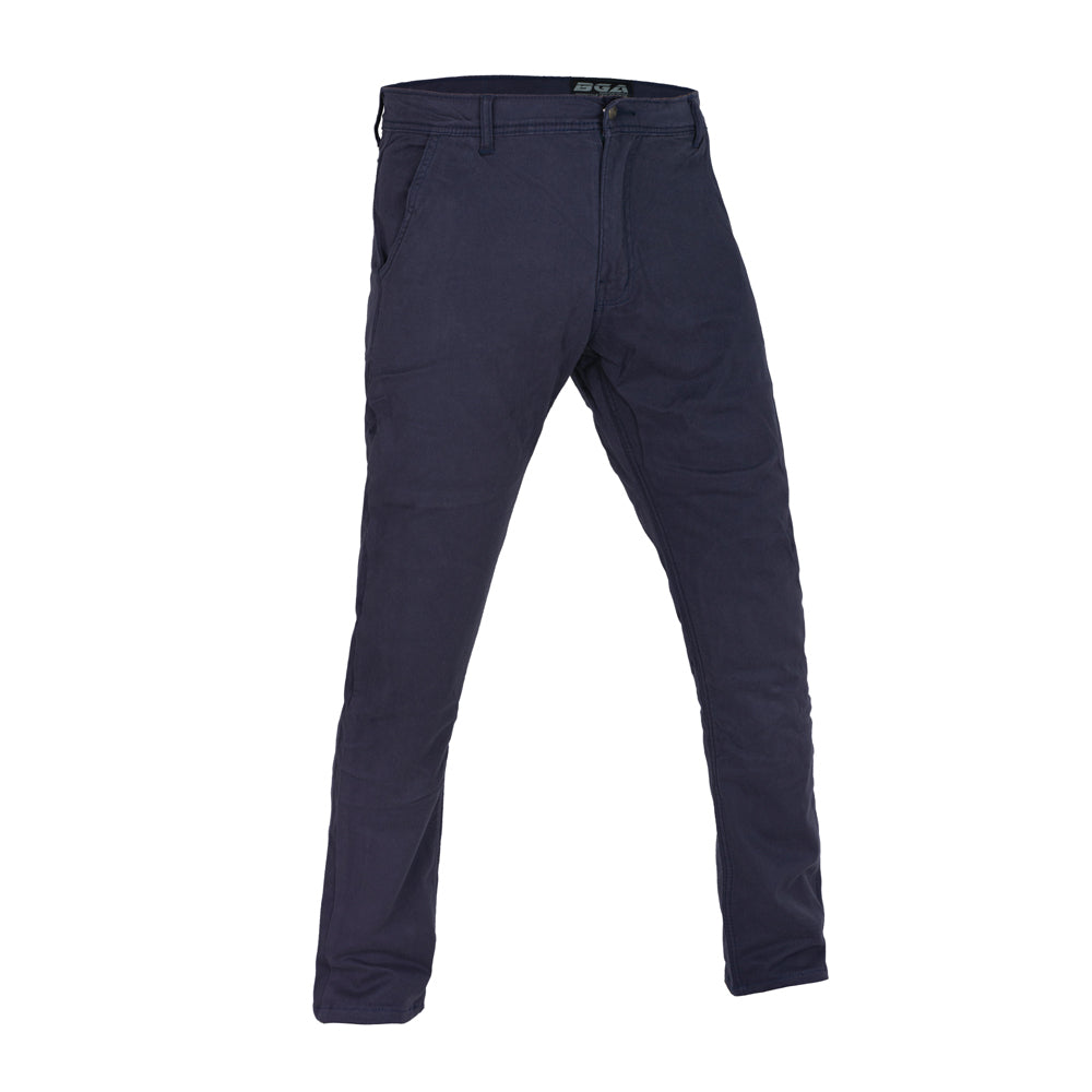 Stork Motorcycle Kevlar Lined Chinos Pants Blue Stretch