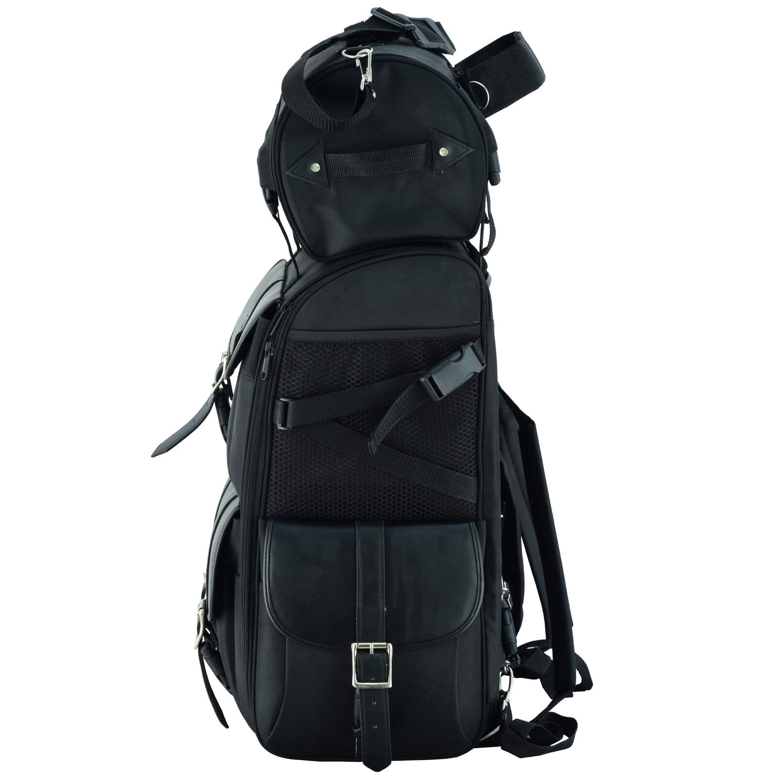 2 Piece Deluxe 3500 Motorcycle Sissy Bar Bag PLIAN