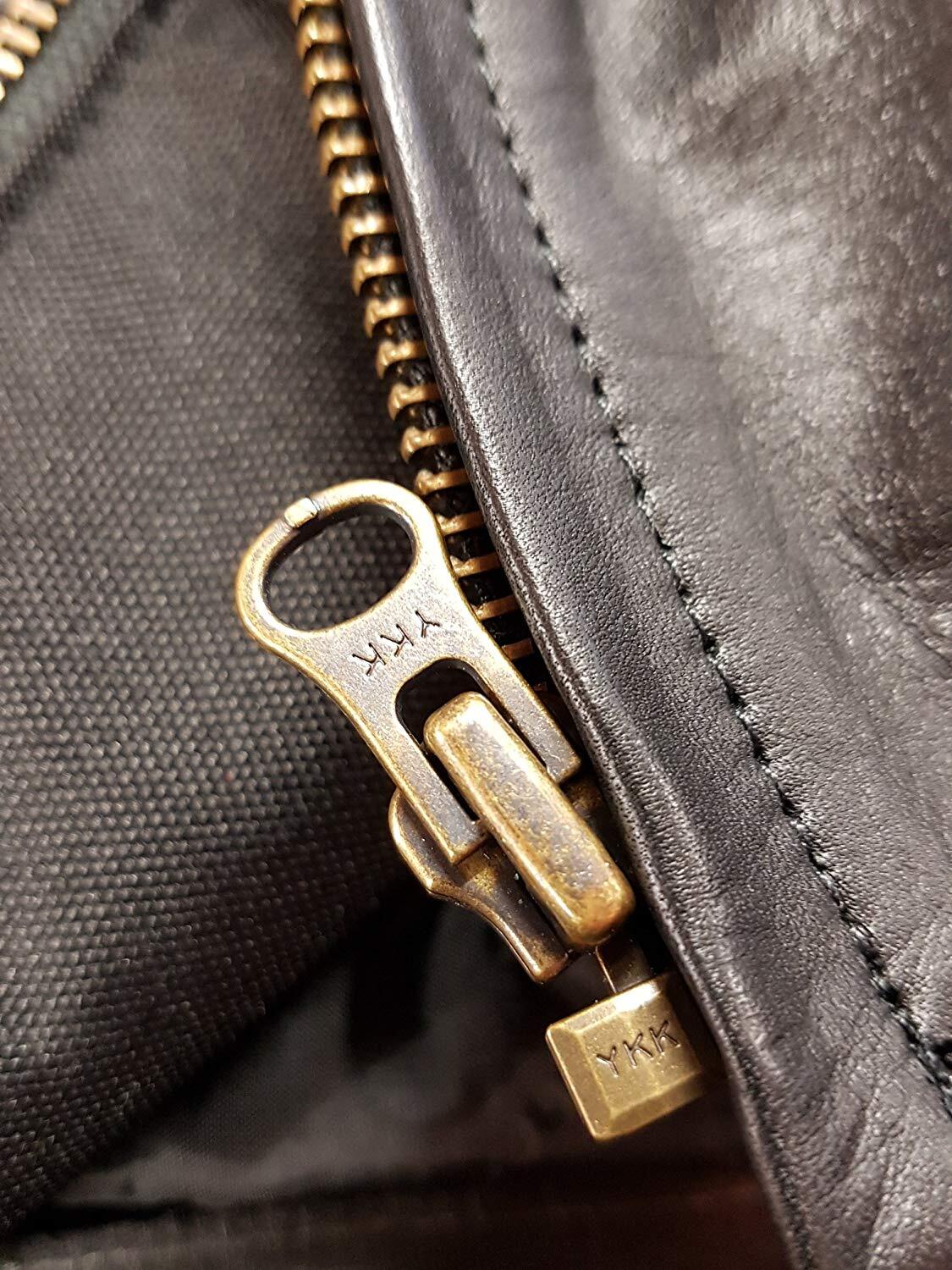 Trail Master Waxed Motorcycle Leather Jacket Brown