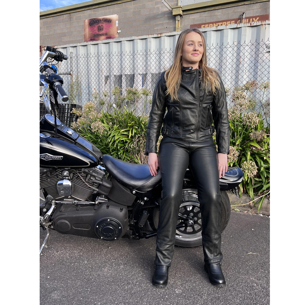 Hobart Lady Leather Motorcycle Pants