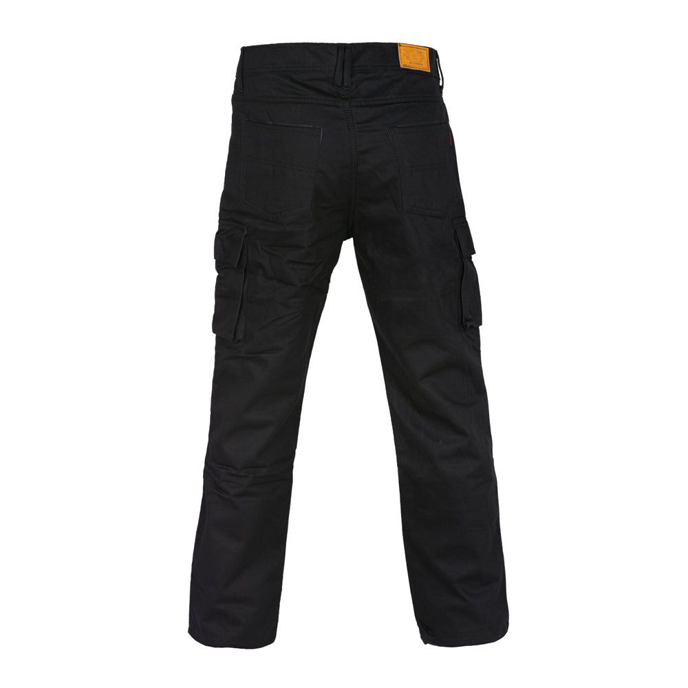 Robin Men Motorcycle Cargo Jeans Lined With Kevlar Black