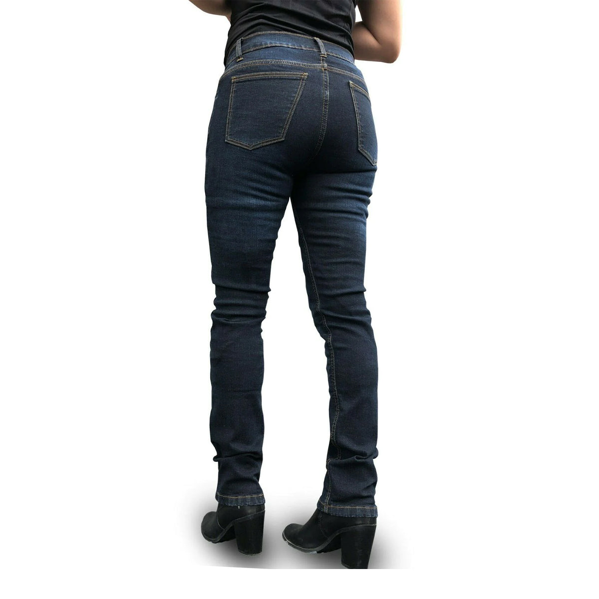 Womens Motorcycle Jeans LIned with Kevlar Stone Blue