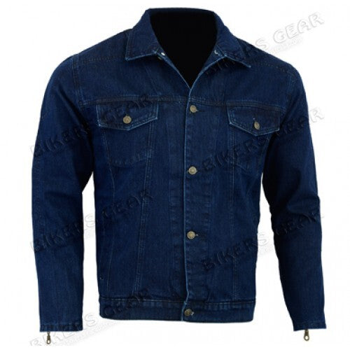 Jack Motorcycle Kevlar Lined Denim Jacket INC Armour