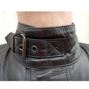 Trail Master Waxed Motorcycle Leather Jacket Black