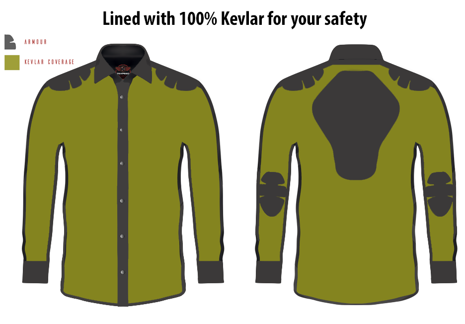 Icon HD Flannel Shirt Lined With Kevlar Olive Green