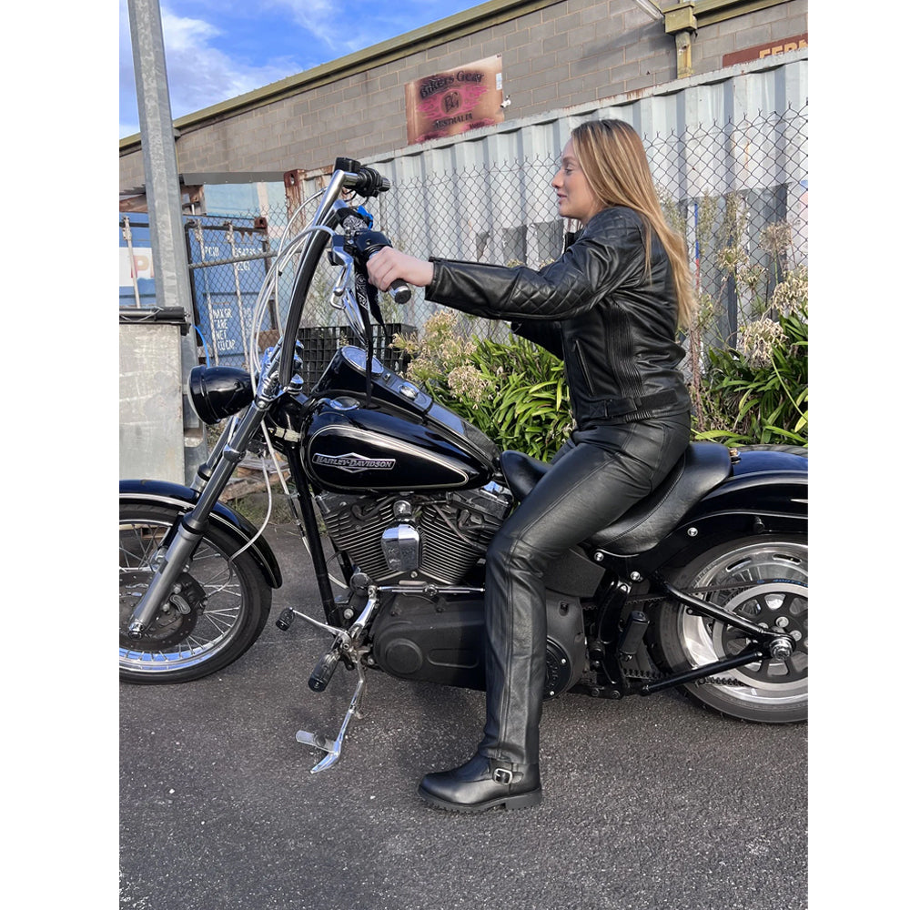 Hobart Lady Leather Motorcycle Pants