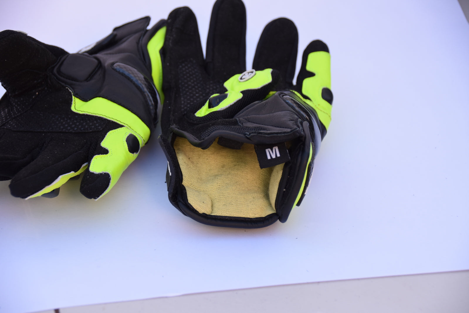 Nelson Motorcycle LATHER Gloves WITH KEVLAR LINED Black