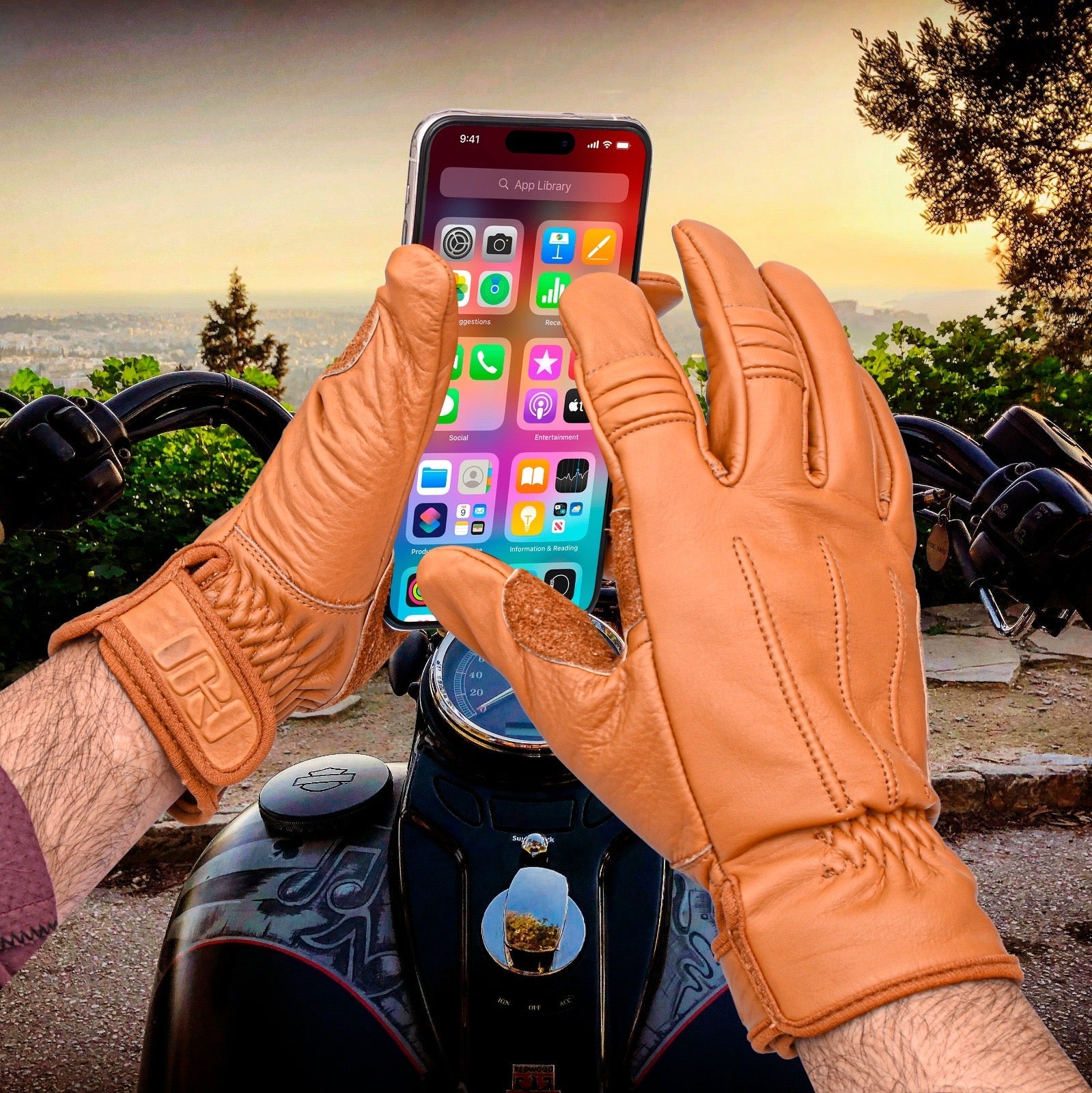 Rigger 2.0 Motorcycle leather Gloves