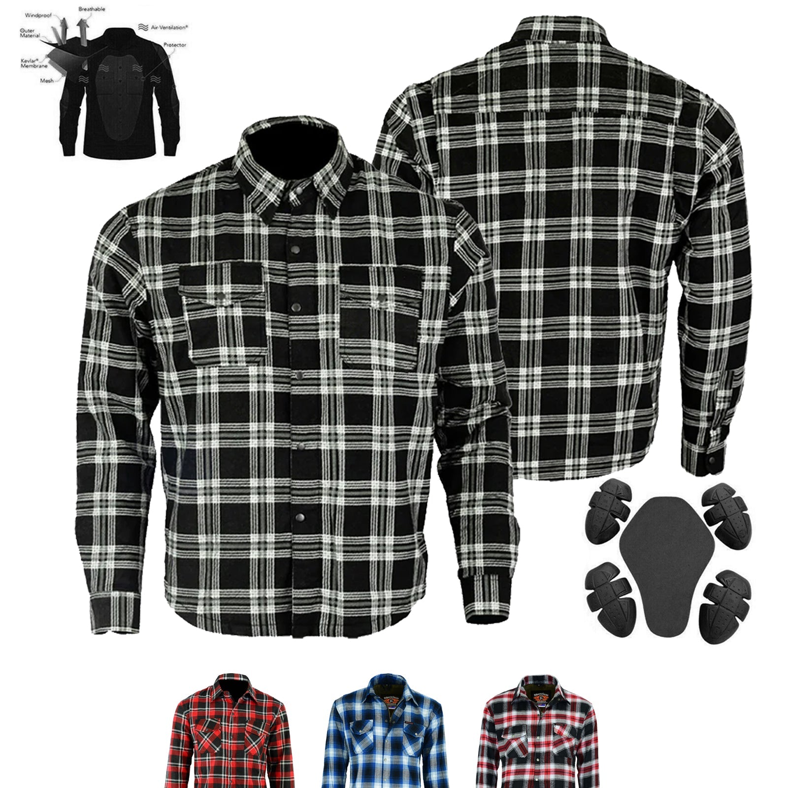 Timber HD Motorcycle Lined With Kevlar Shirt