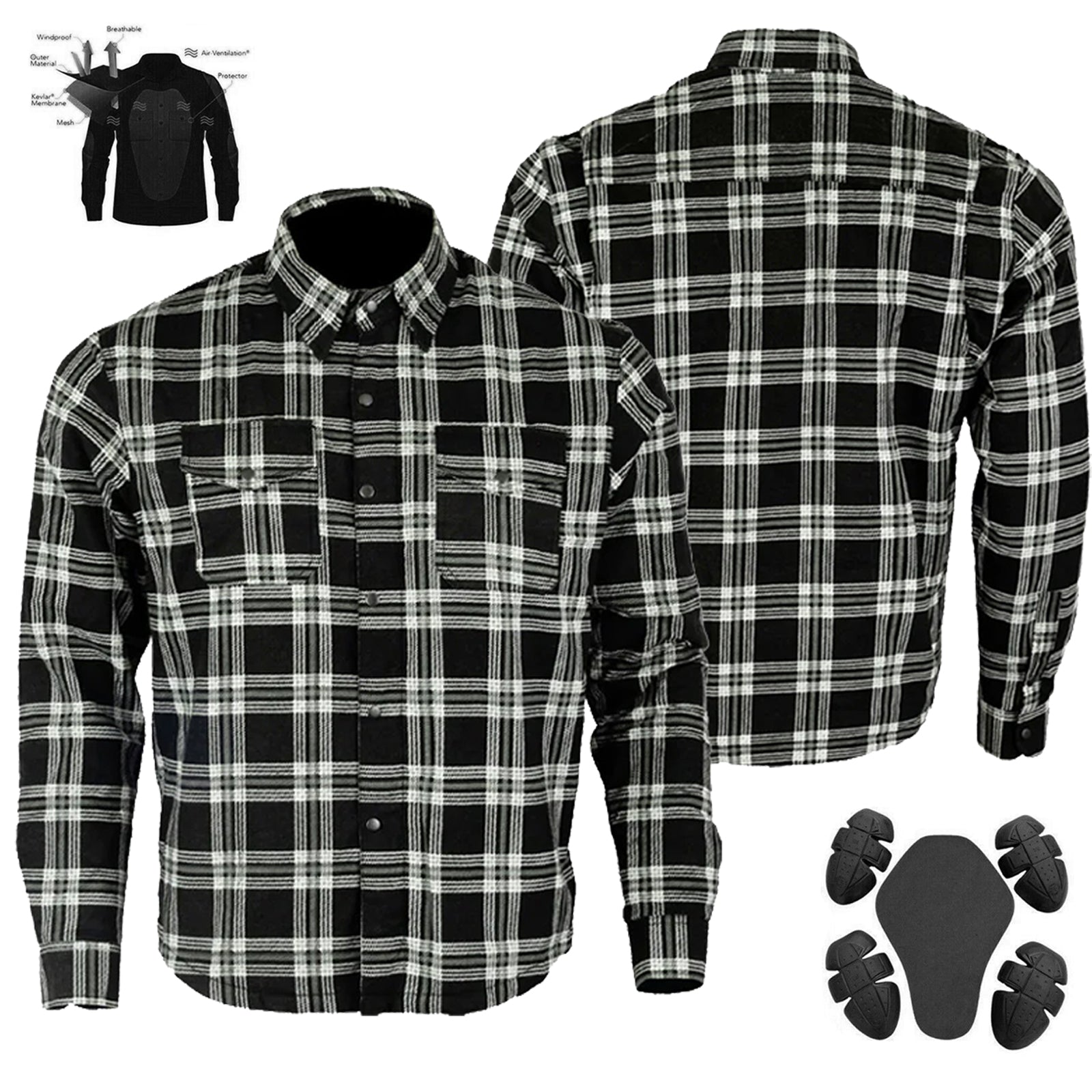 Timber HD Motorcycle Lined With Kevlar Shirt
