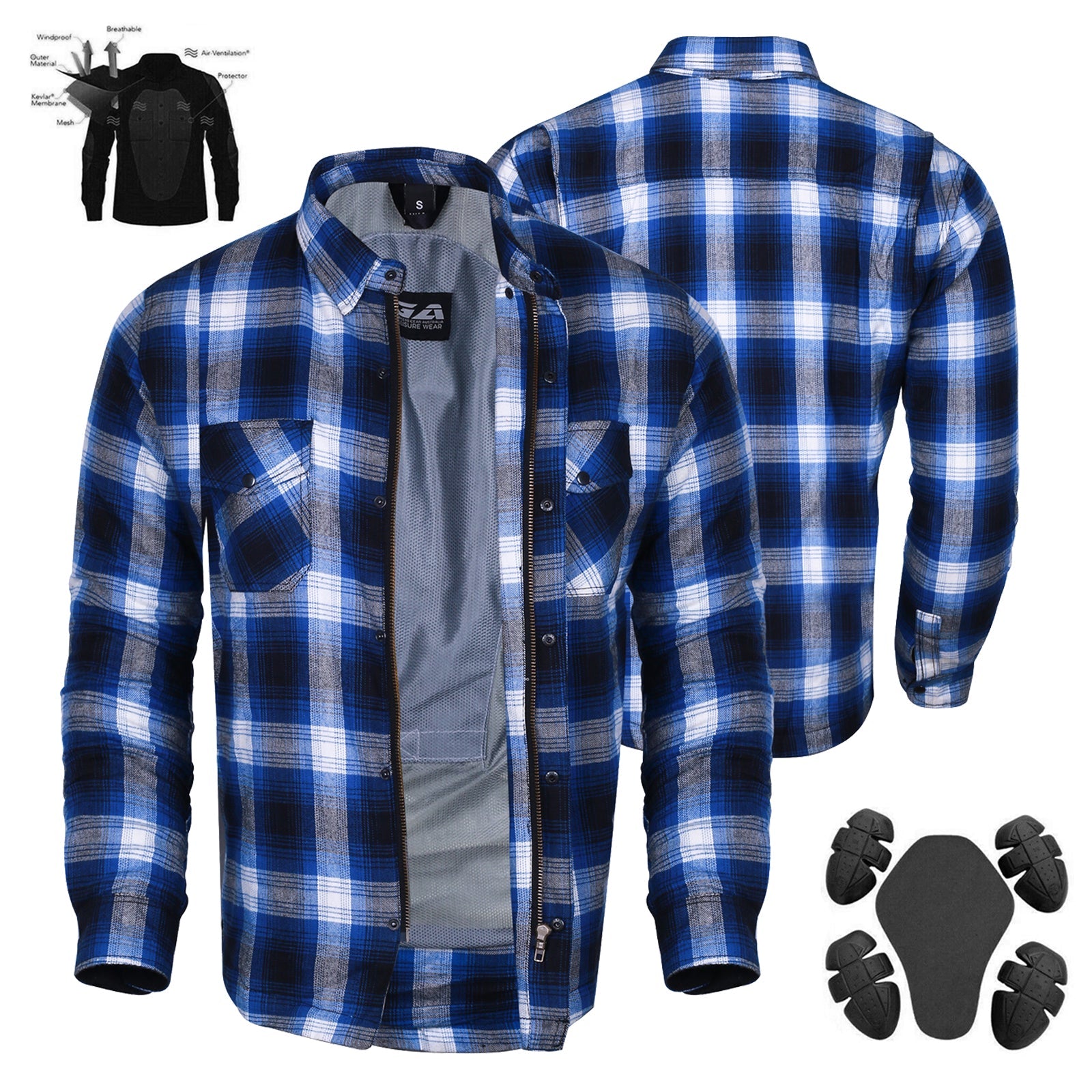 Timber HD Motorcycle Lined With Kevlar Shirt