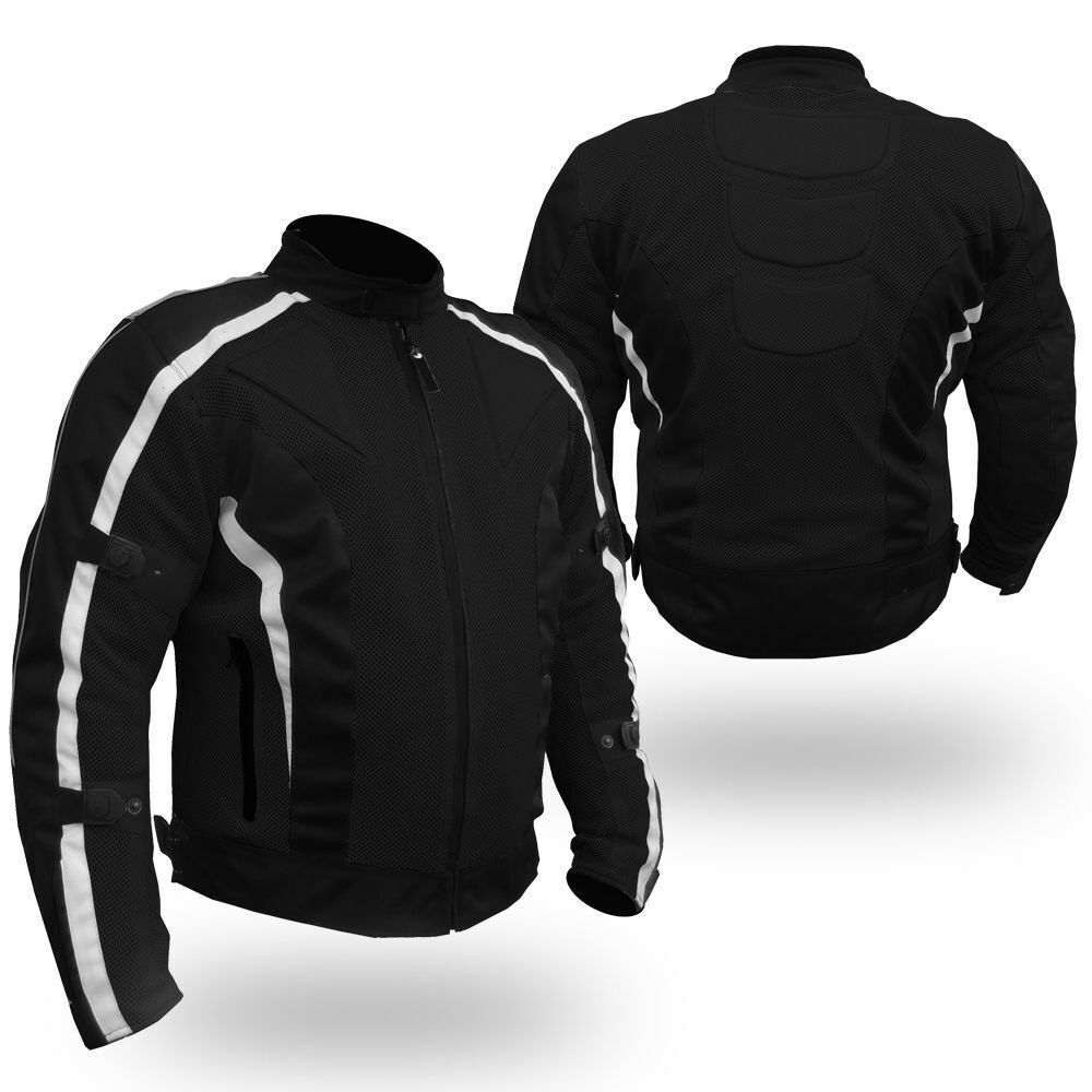 Chicane Motorcycle Textile Jacket Black/White