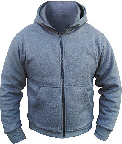 Alpha Protective Motorcycle Hoodie Grey
