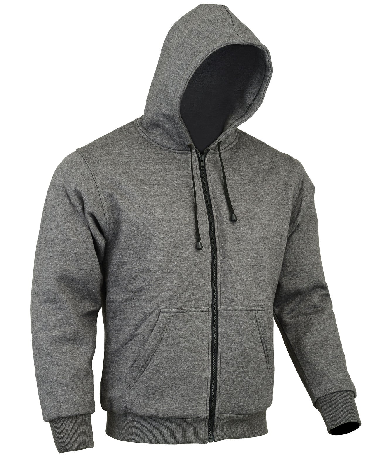 Alpha Protective Motorcycle Hoodie Grey