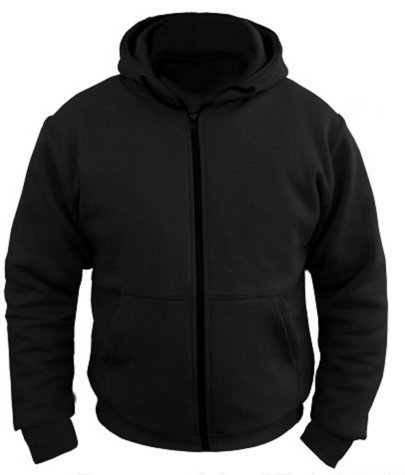 alpha Protective Motorcycle Kevlar Lined Hoodie Black