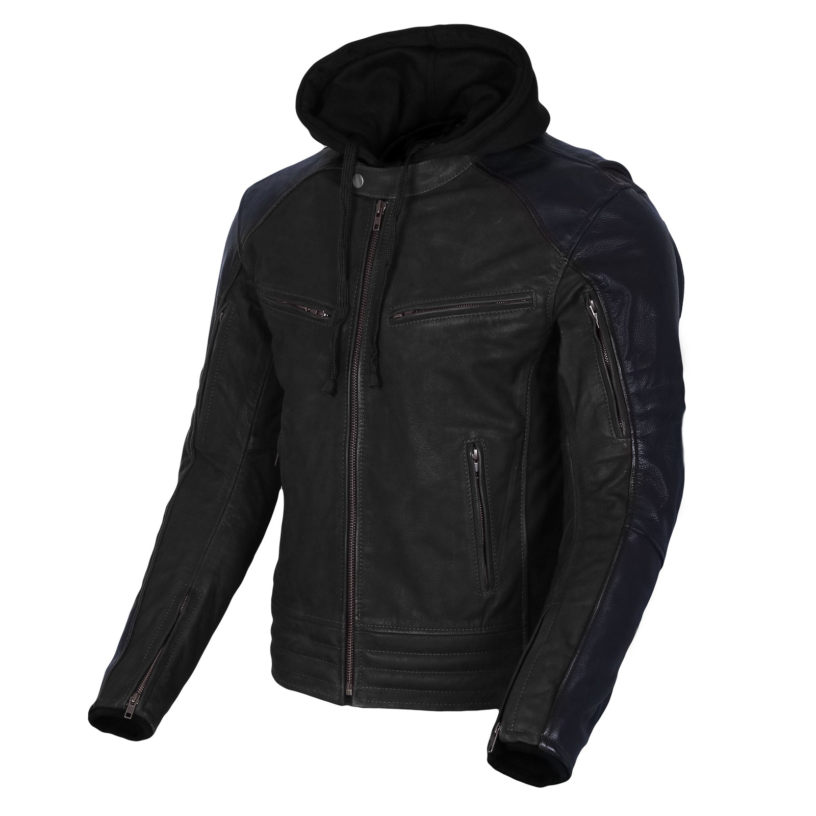 Cobar Nubuck Motorcycle Leather Jacket Black