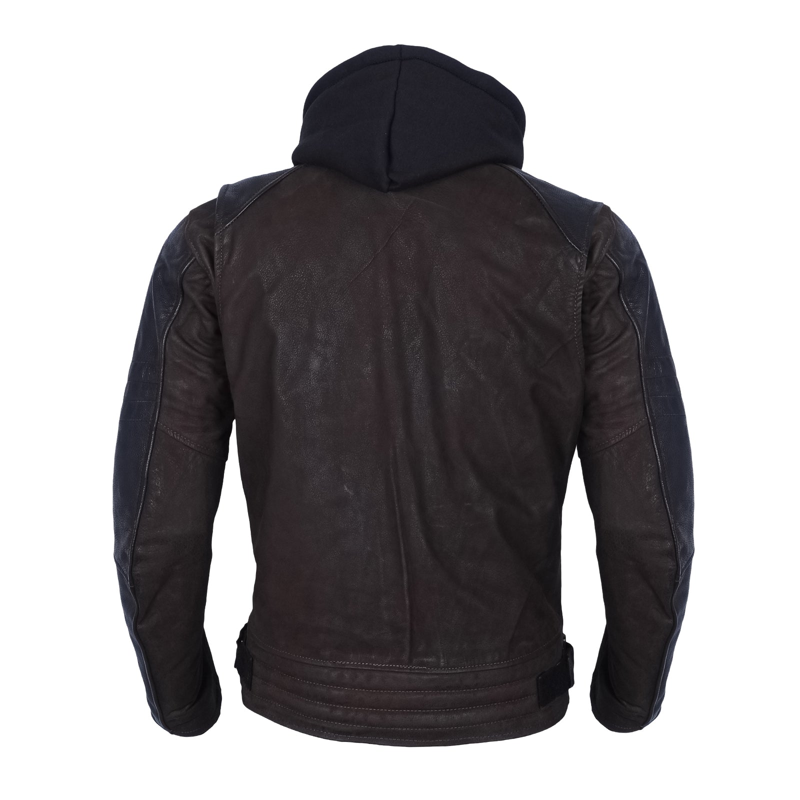 Mens Premium Nubuck Leather Jacket Sons Anarchy Brown black