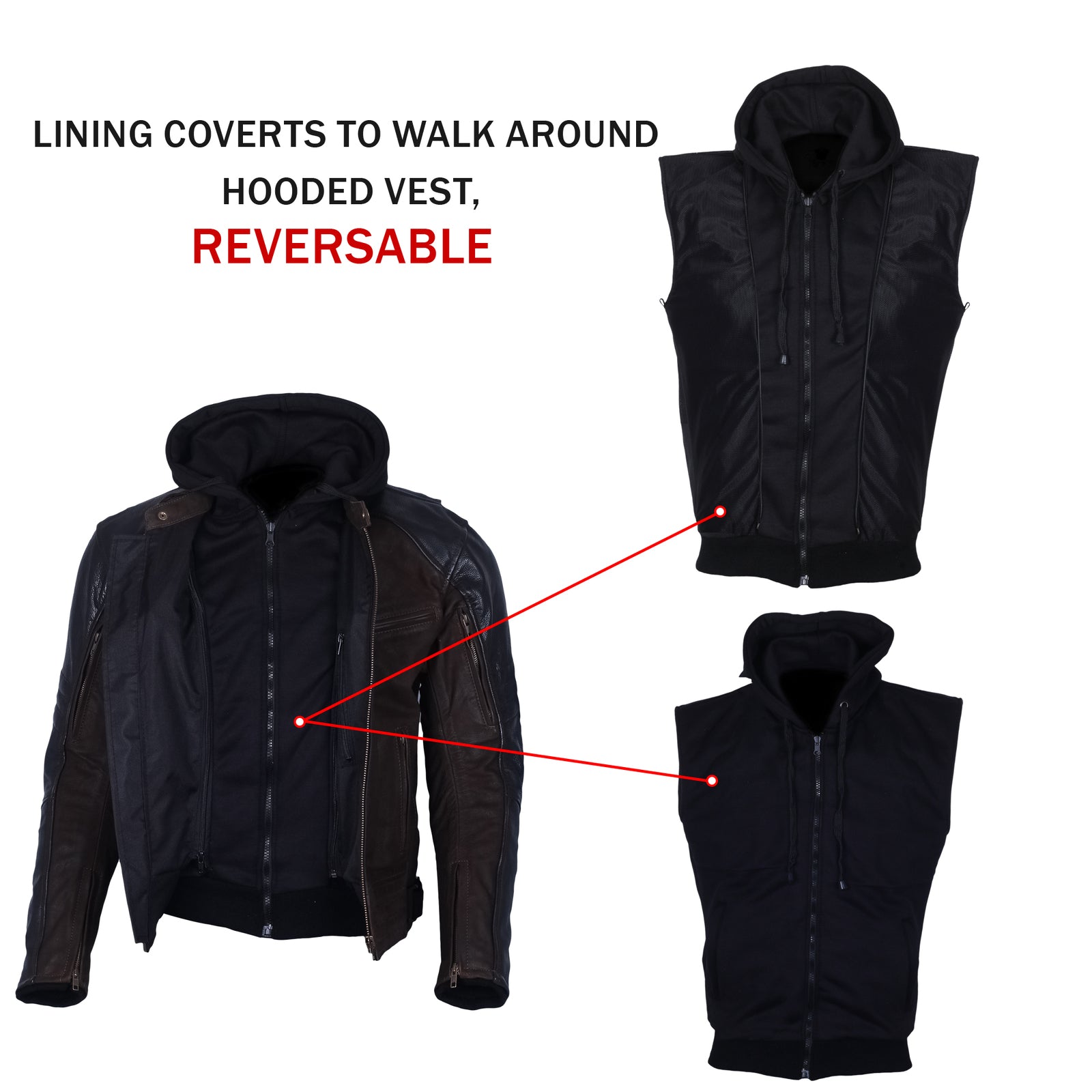 Mens Premium Nubuck Leather Jacket Sons Anarchy Brown black