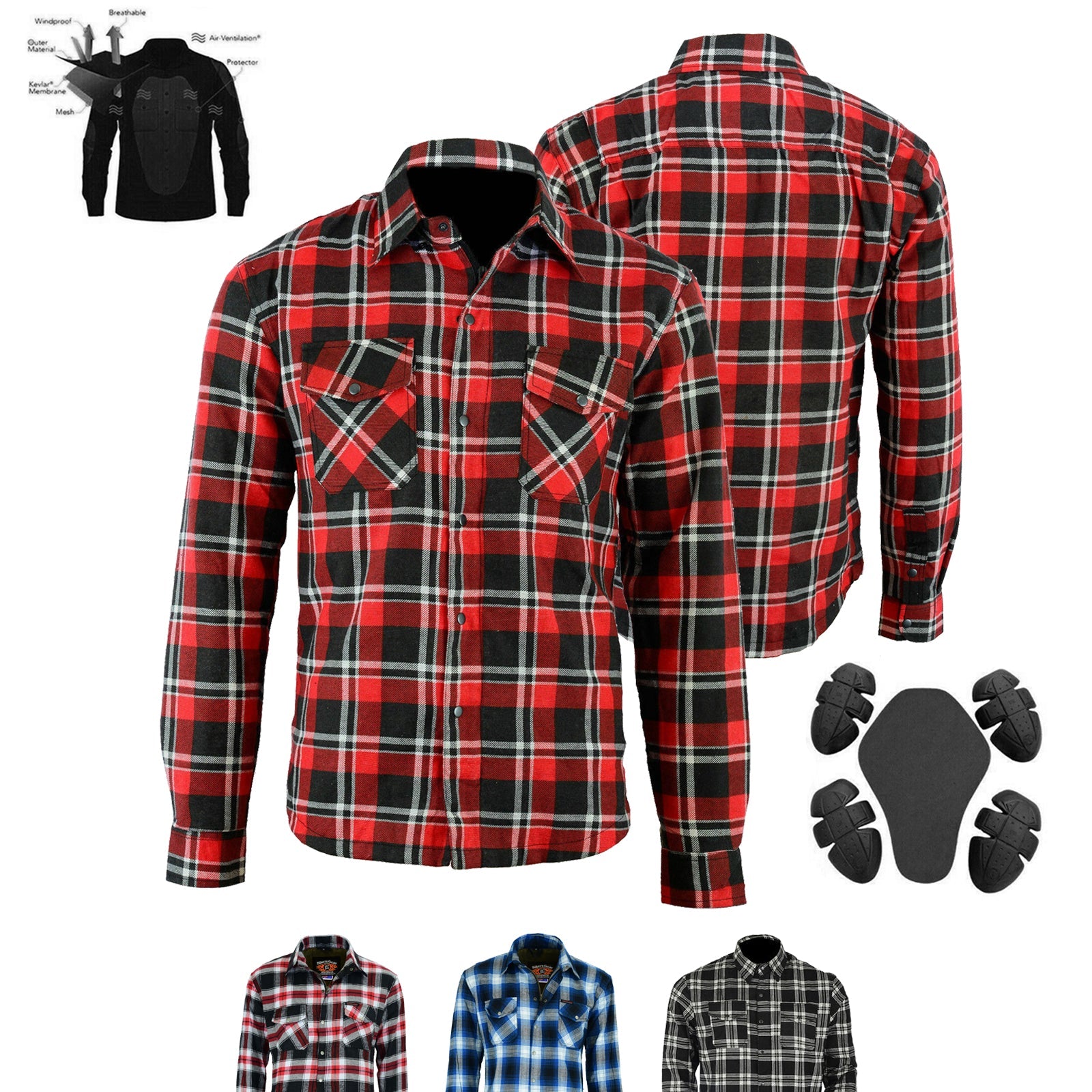 Timber HD Motorcycle Lined With Kevlar Shirt