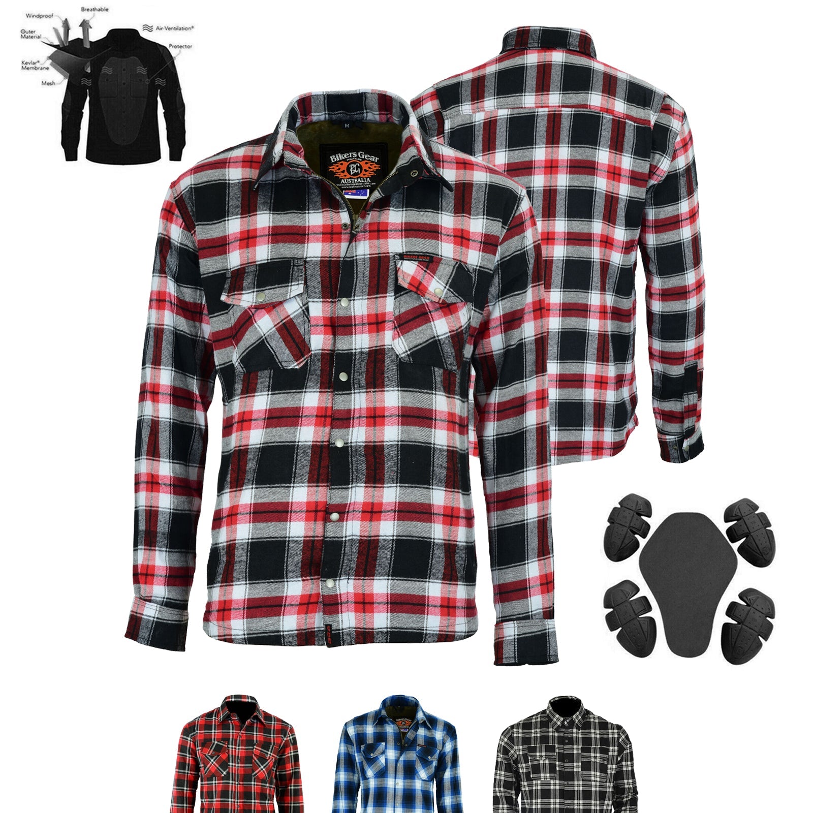 Timber HD Motorcycle Lined With Kevlar Shirt