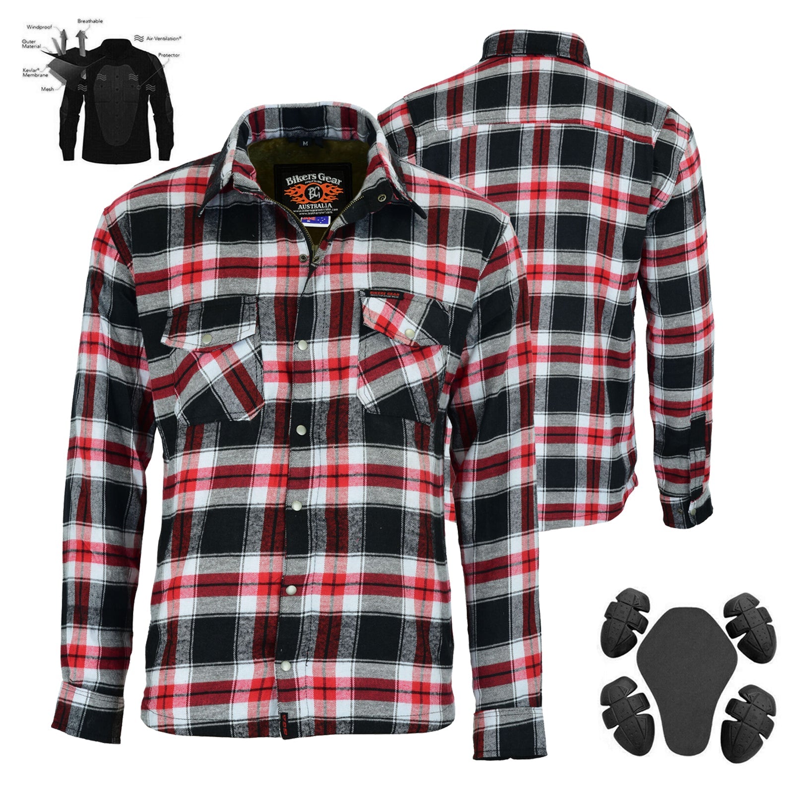 Timber HD Motorcycle Lined With Kevlar Shirt